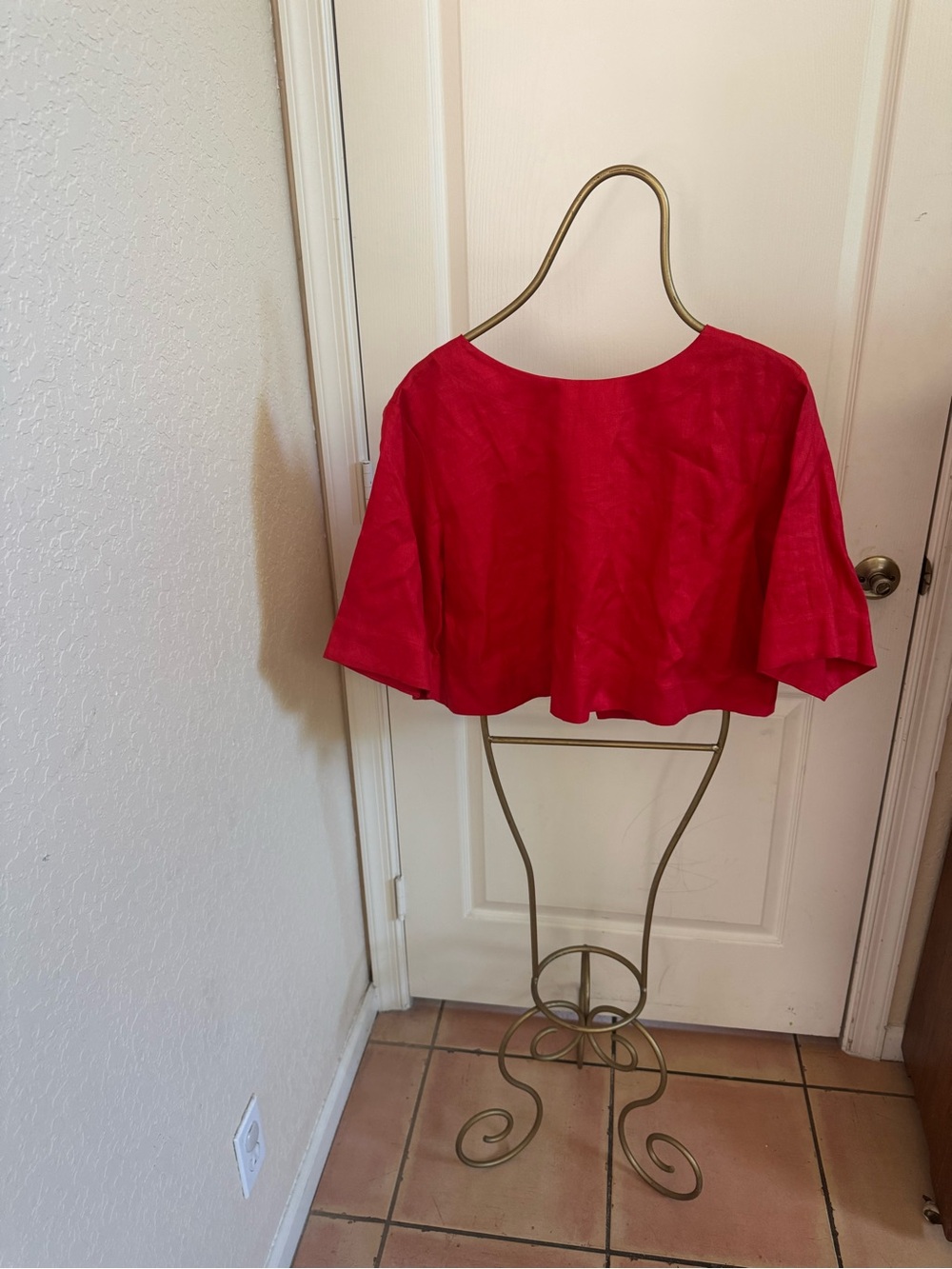 Banana Republic Red Crop Top